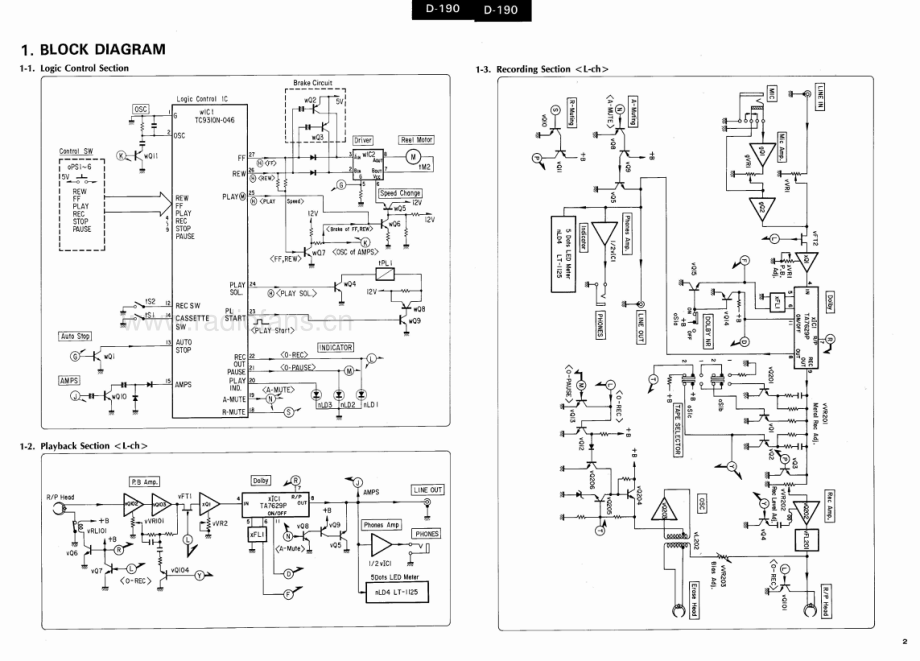 Sansui-D190-tape-sm 维修电路原理图.pdf_第3页