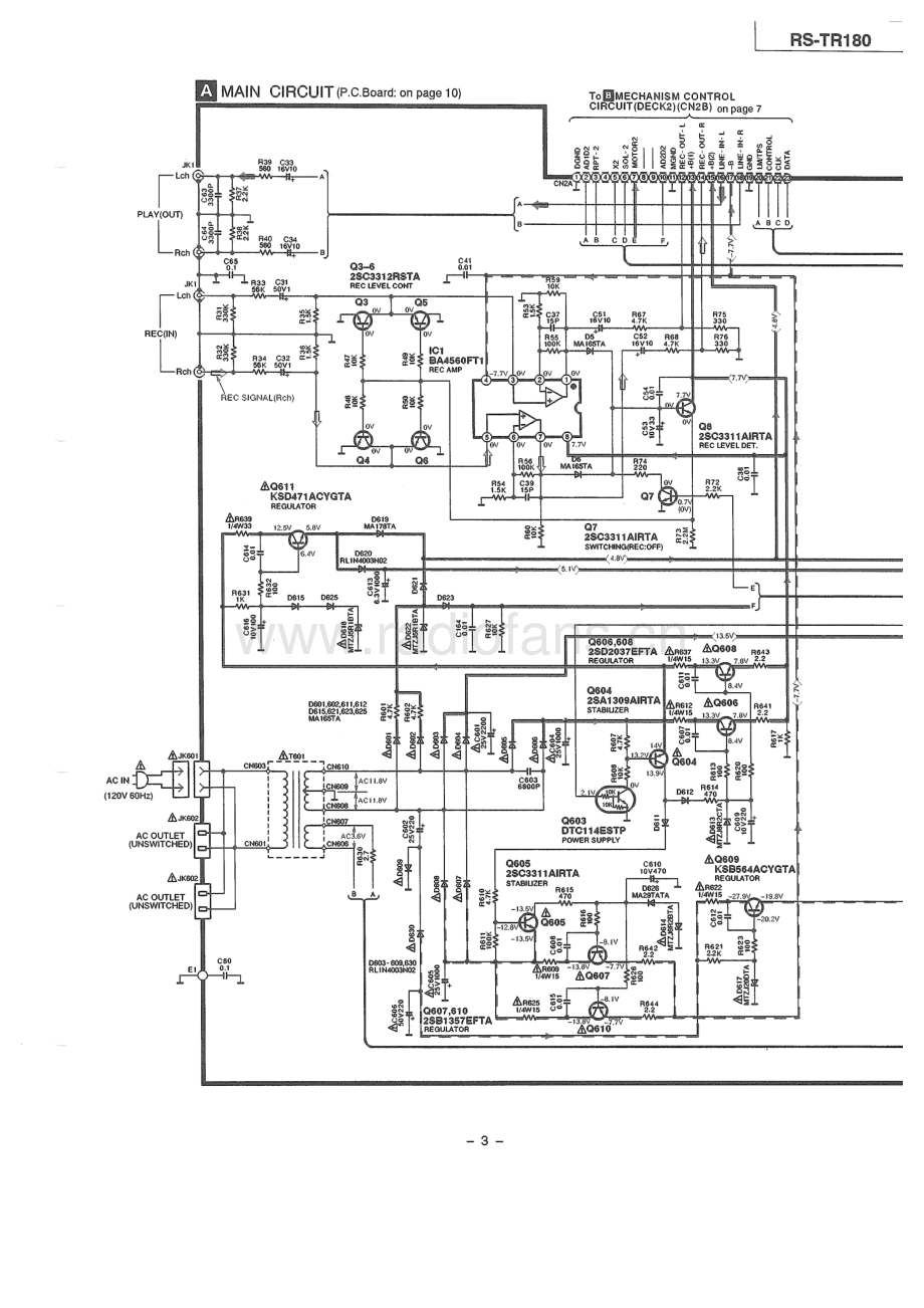 Technics-RSTR180-tape-sm 维修电路原理图.pdf_第3页