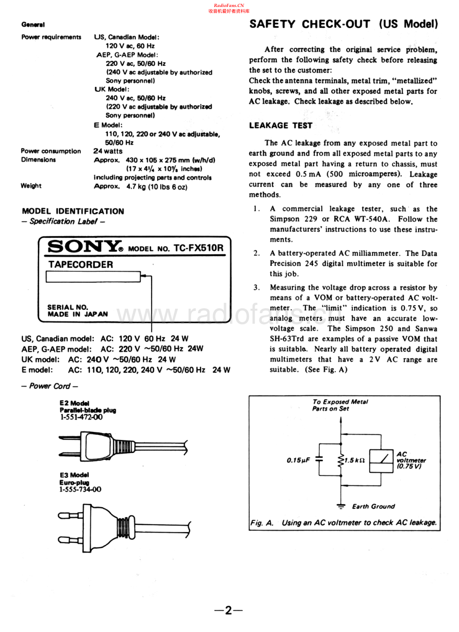 Sony-TCFX510R-tape-sm 维修电路原理图.pdf_第2页