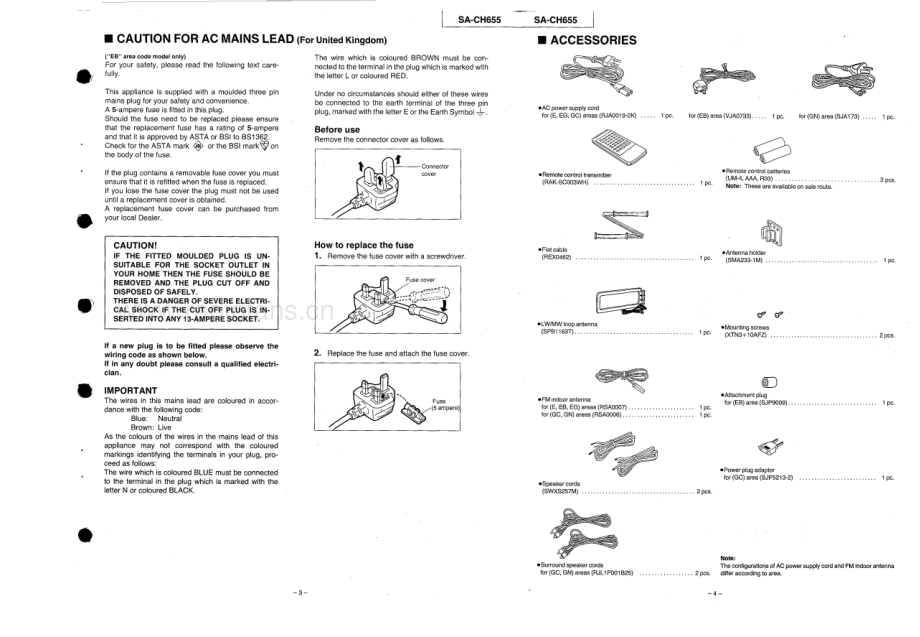 Technics-SACH655-cs-sm 维修电路原理图.pdf_第3页