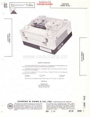 Lafayette-TR101-tape-sm 维修电路原理图.pdf