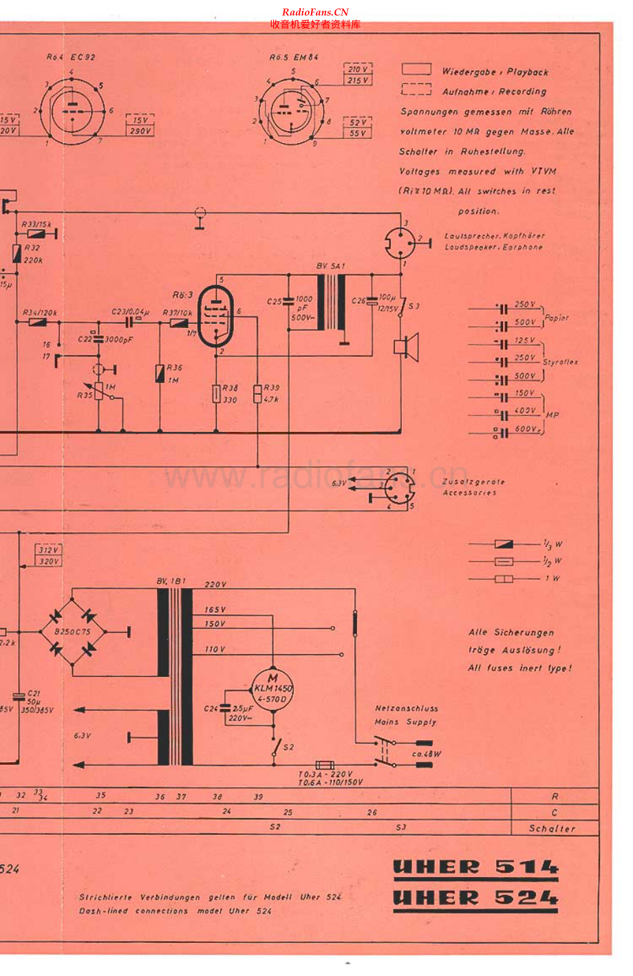 Uher-514-tape-sm 维修电路原理图.pdf_第1页