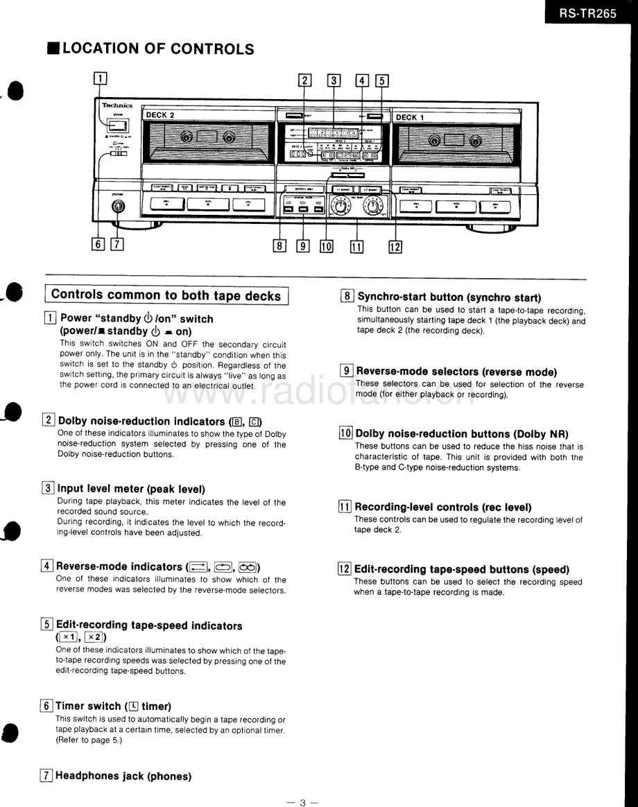 Technics-RSTR265-tape-sm 维修电路原理图.pdf_第3页