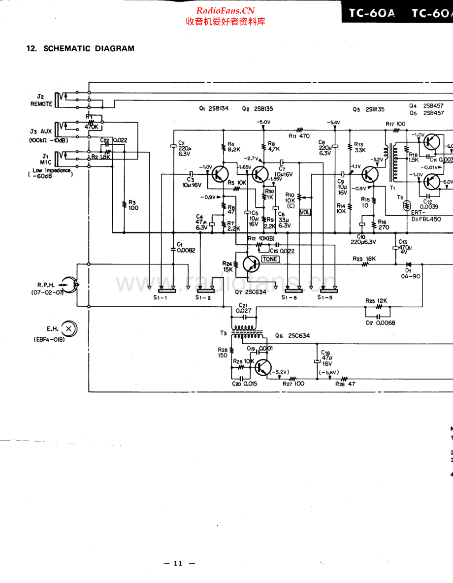 Sony-TC60A-tape-sch 维修电路原理图.pdf_第1页