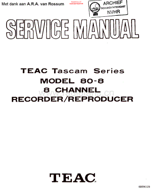 Teac-Tascam80_8-tape-sm 维修电路原理图.pdf