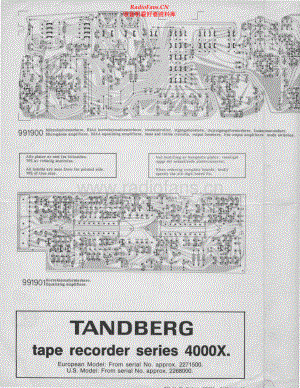 Tandberg-4000X-tape-sch 维修电路原理图.pdf