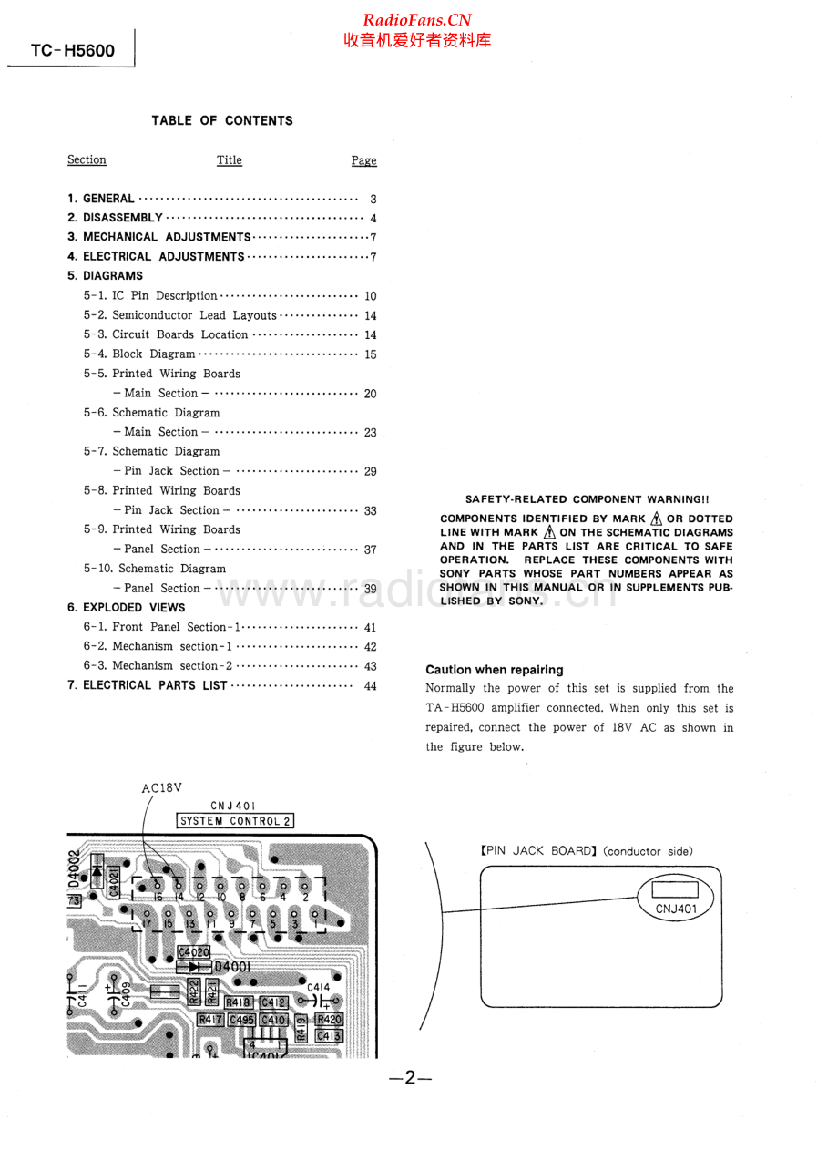 Sony-TCH5600-tape-sm 维修电路原理图.pdf_第2页