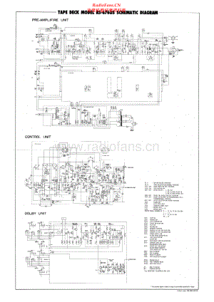 Technics-RS676US-tape-sch 维修电路原理图.pdf