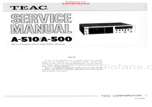 Teac-A500-tape-sm 维修电路原理图.pdf