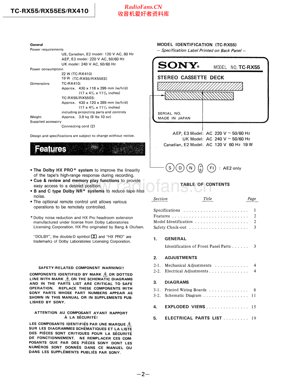 Sony-TCRX55-tape-sm 维修电路原理图.pdf_第2页