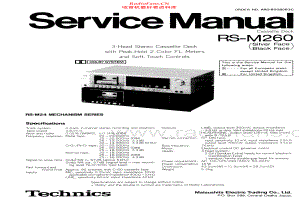 Technics-RSM260-tape-sm 维修电路原理图.pdf