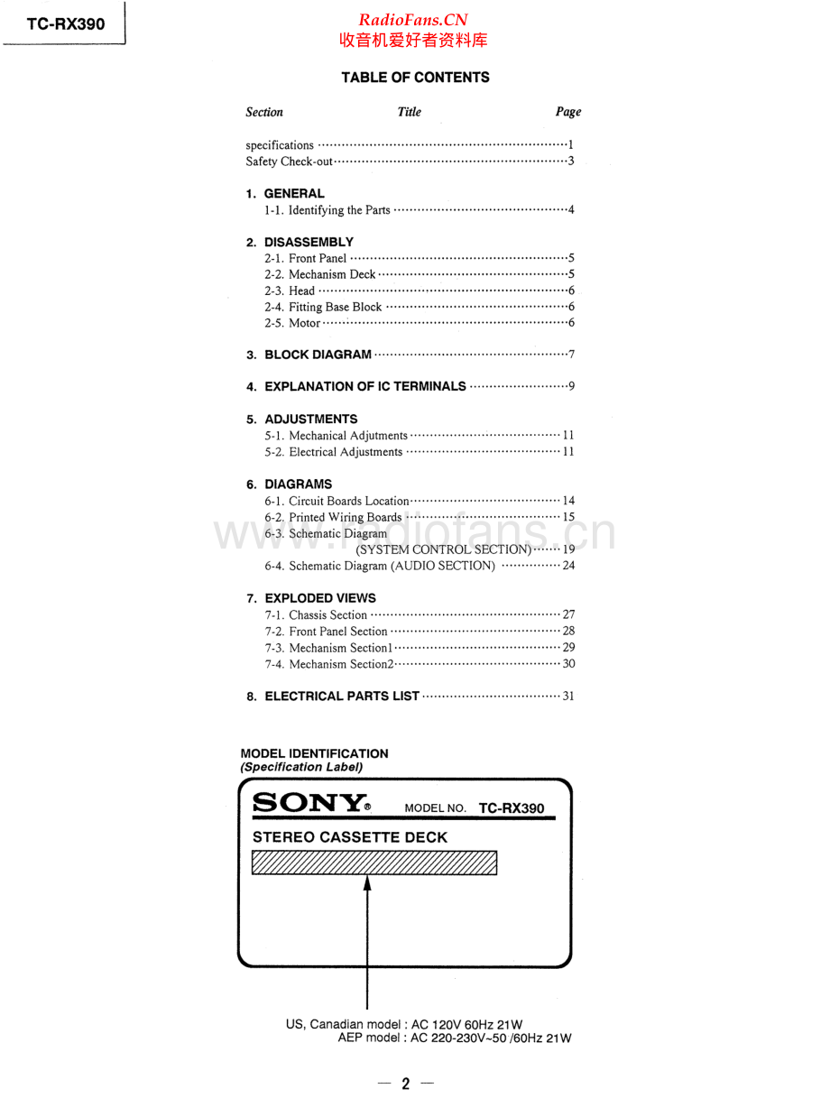 Sony-TCRX390-tape-sm 维修电路原理图.pdf_第2页