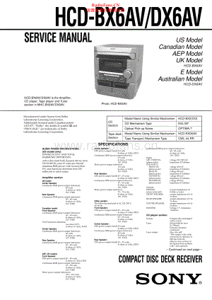 Sony-HCDDX6AV-cs-sm 维修电路原理图.pdf