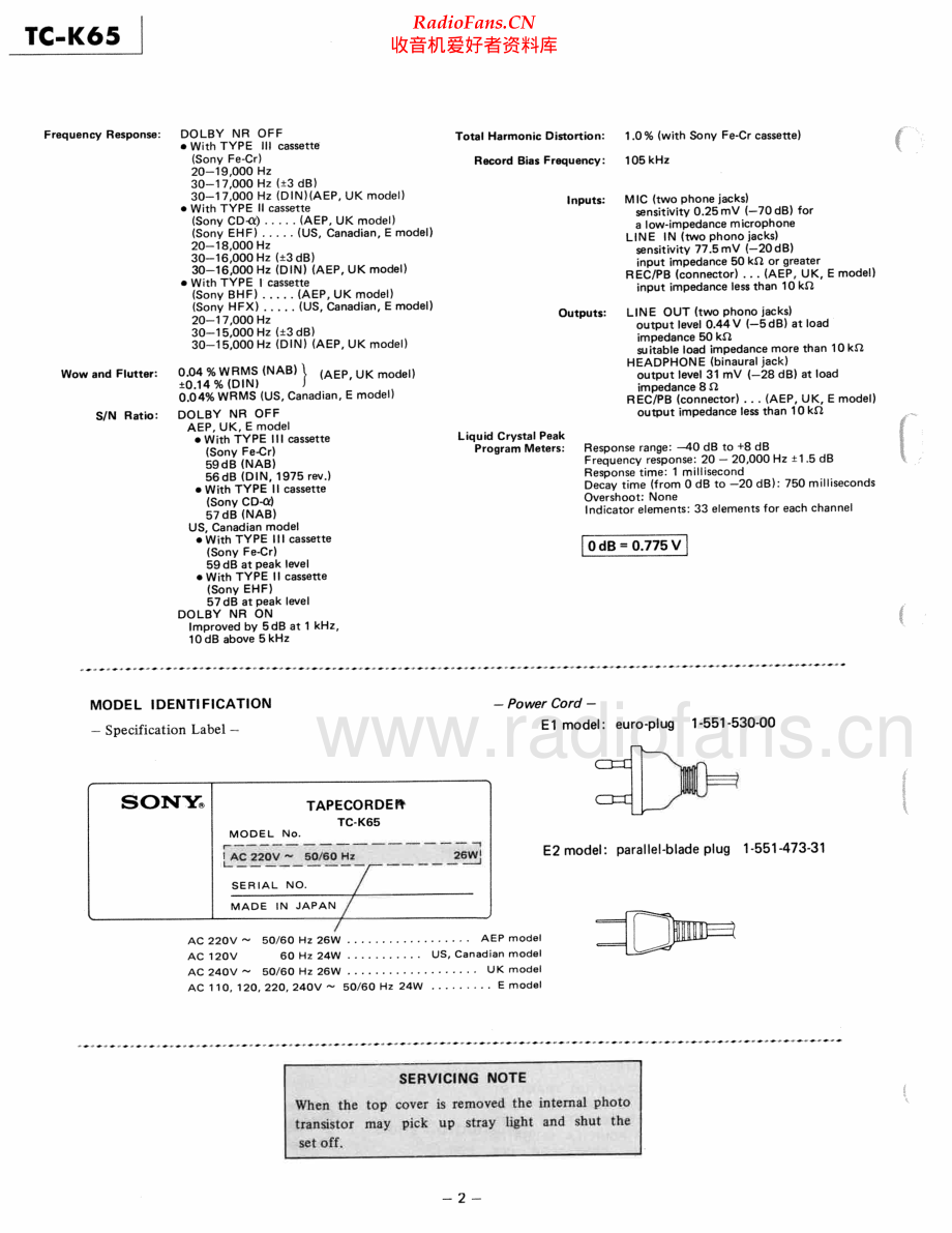 Sony-TCK65-tape-sm 维修电路原理图.pdf_第2页