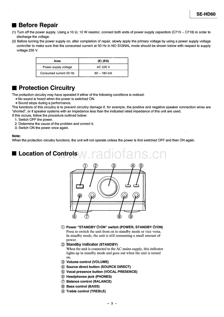 Technics-SEHD60-cs-sm 维修电路原理图.pdf_第3页