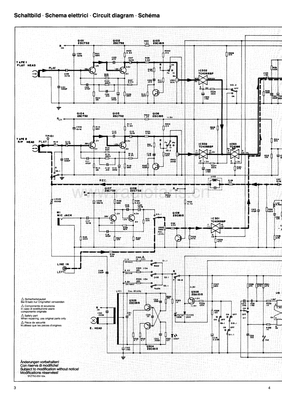 Saba-T236-tape-sm 维修电路原理图.pdf_第3页