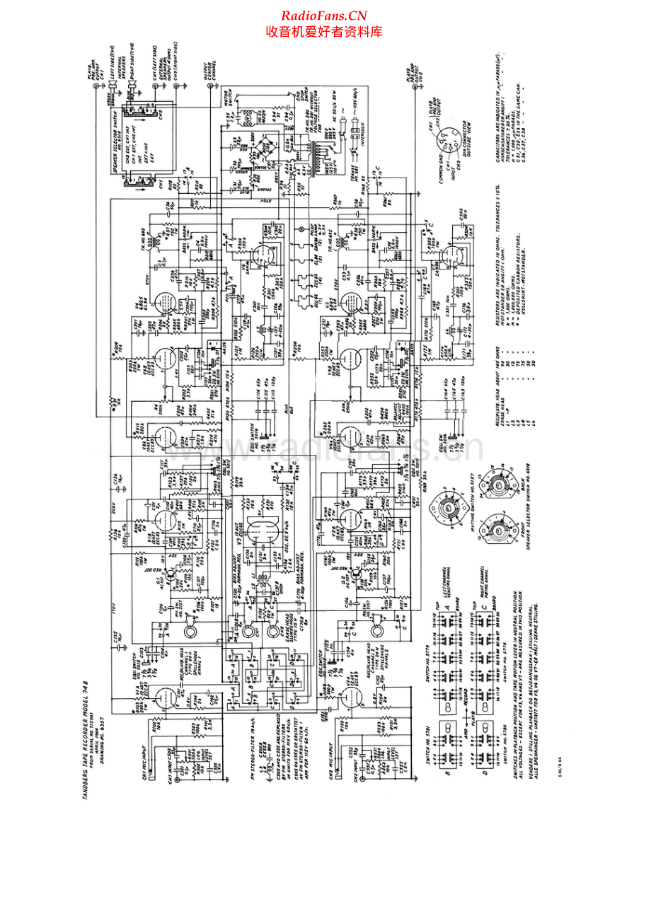 Tandberg-74B-tape-sch 维修电路原理图.pdf_第2页