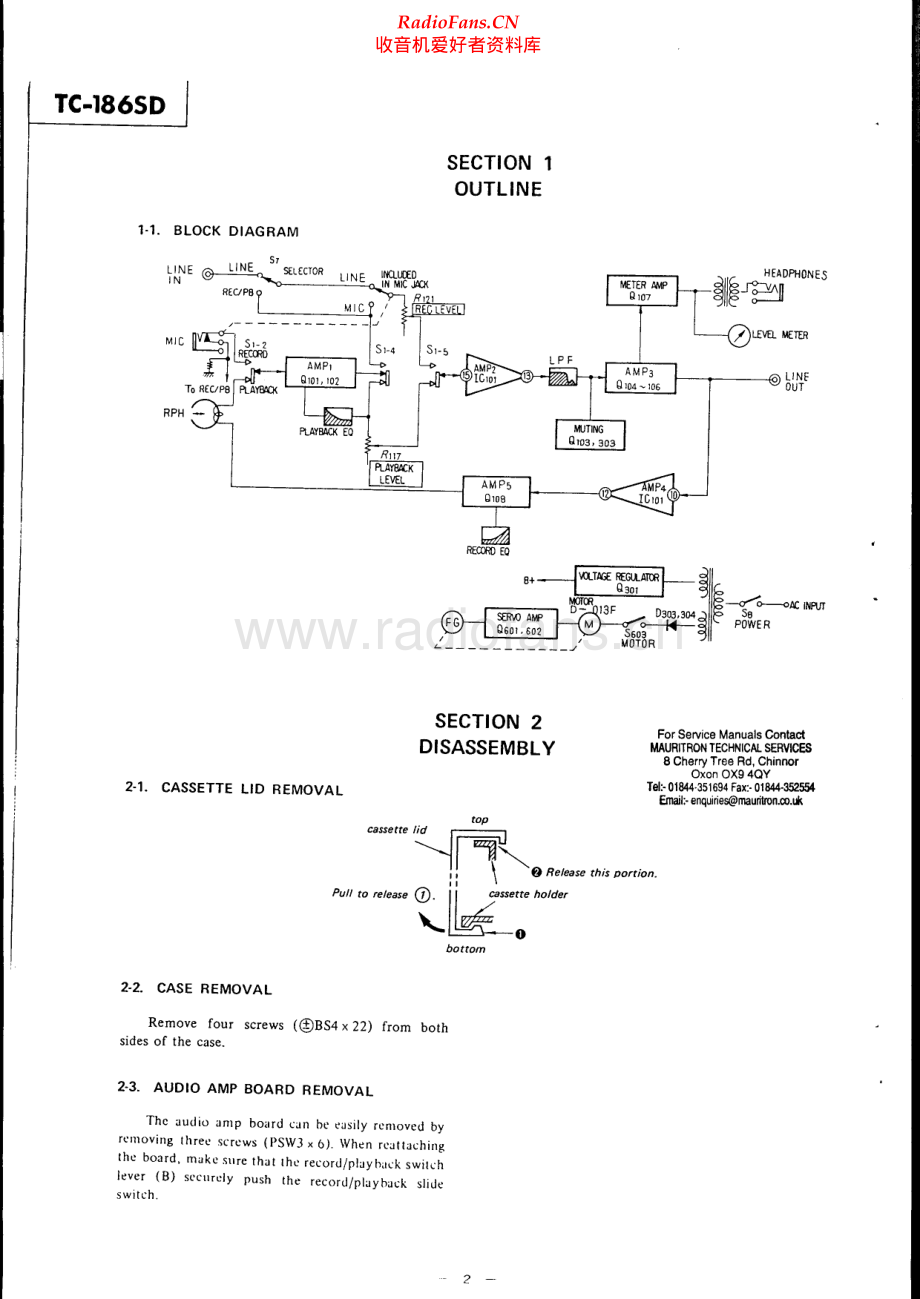 Sony-TC186SD-tape-sm 维修电路原理图.pdf_第2页