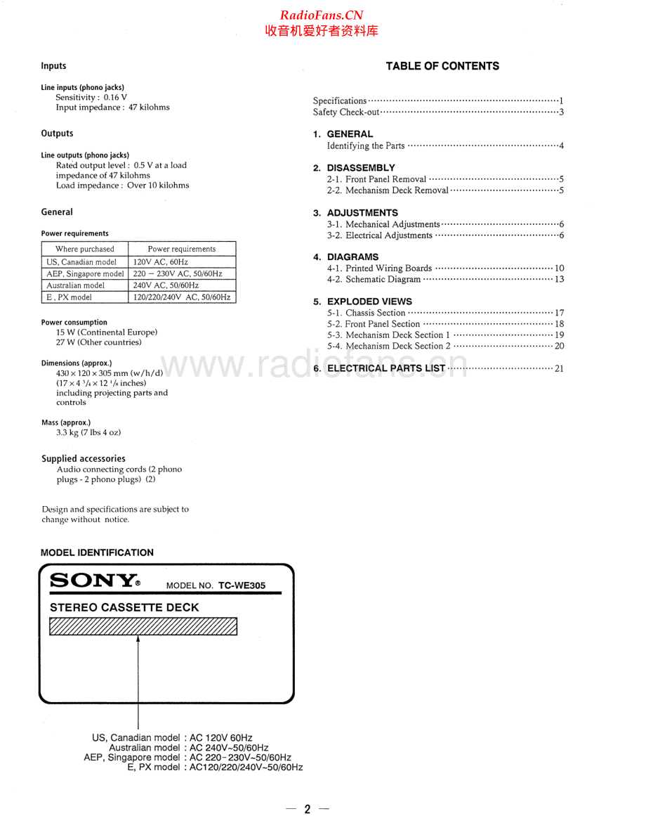 Sony-TCWE305-tape-sm 维修电路原理图.pdf_第2页