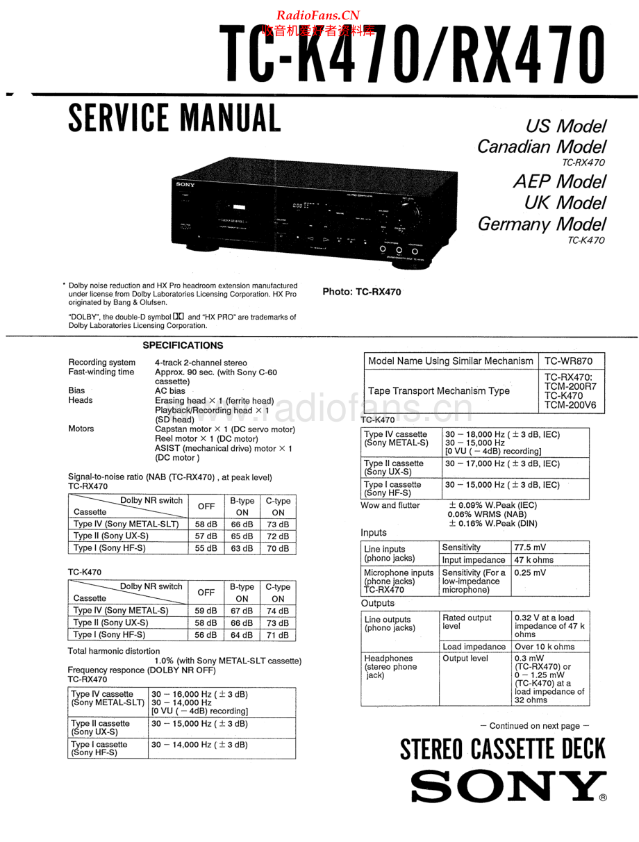 Sony-TCRX470-tape-sm 维修电路原理图.pdf_第1页