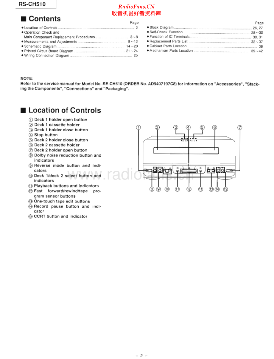 Technics-RSCH510-tape-sm 维修电路原理图.pdf_第2页