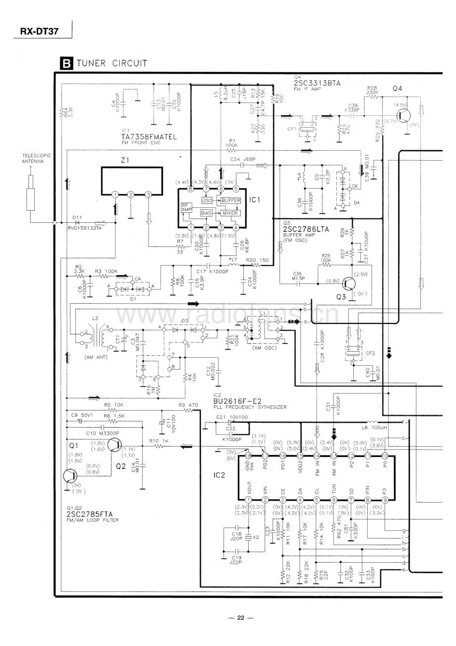 Technics-RXDT37-cs-sch 维修电路原理图.pdf_第3页