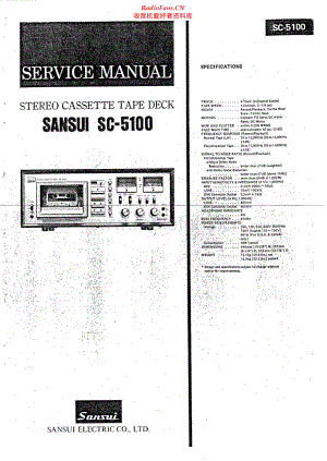 Sansui-SC5100-tape-sm 维修电路原理图.pdf