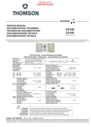 Thomson-CS100-cs-sm 维修电路原理图.pdf