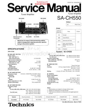 Technics-SACH550-cs-sm 维修电路原理图.pdf