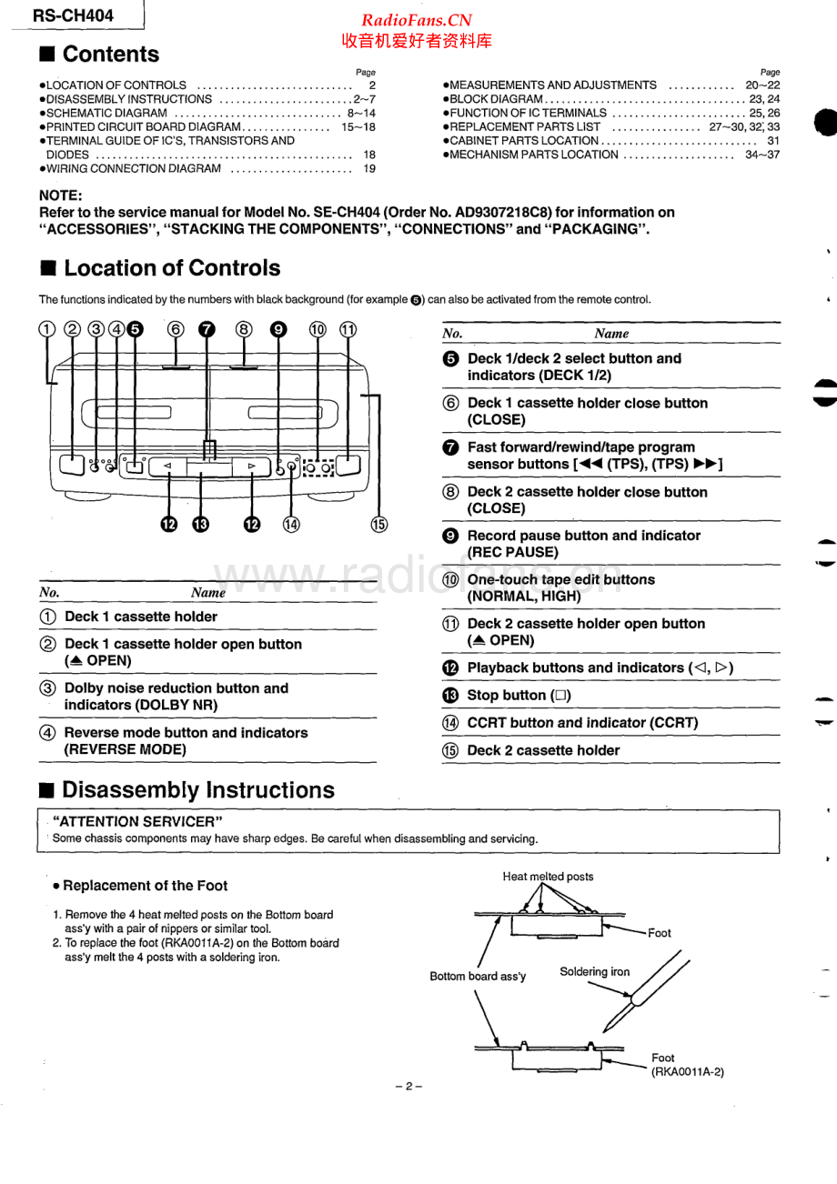 Technics-RSCH404-tape-sm 维修电路原理图.pdf_第2页