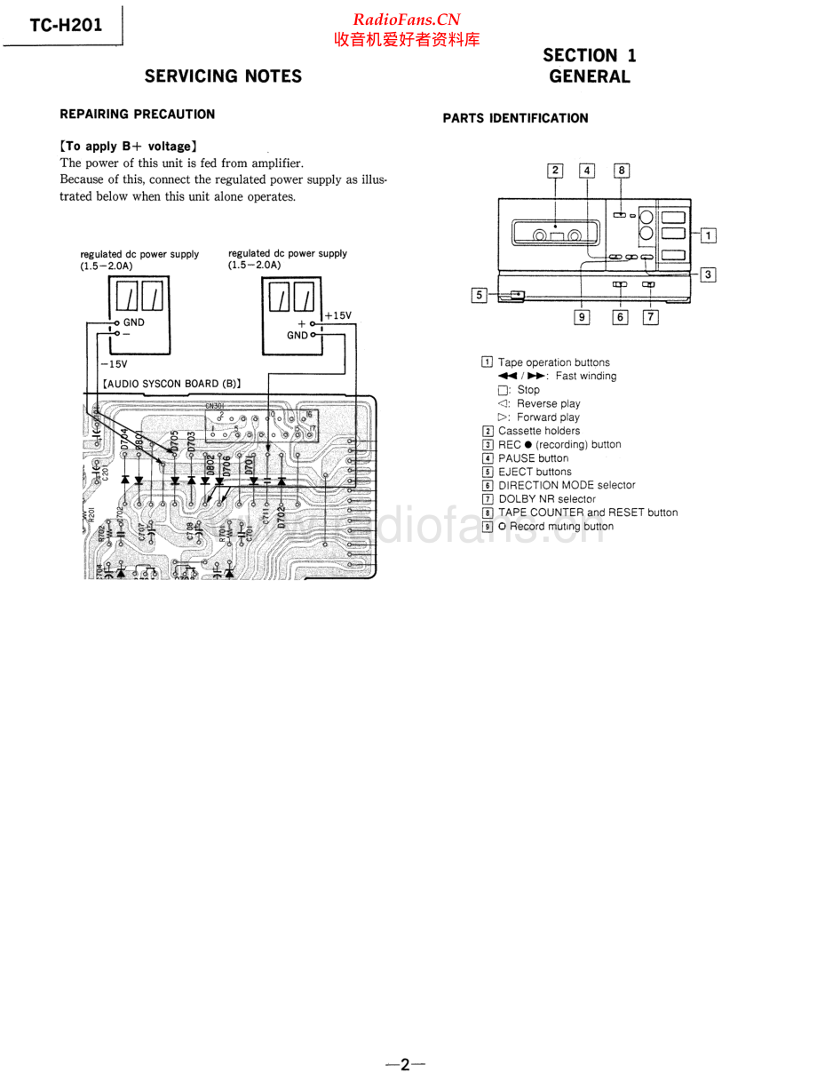 Sony-TCH201-tape-sm 维修电路原理图.pdf_第2页