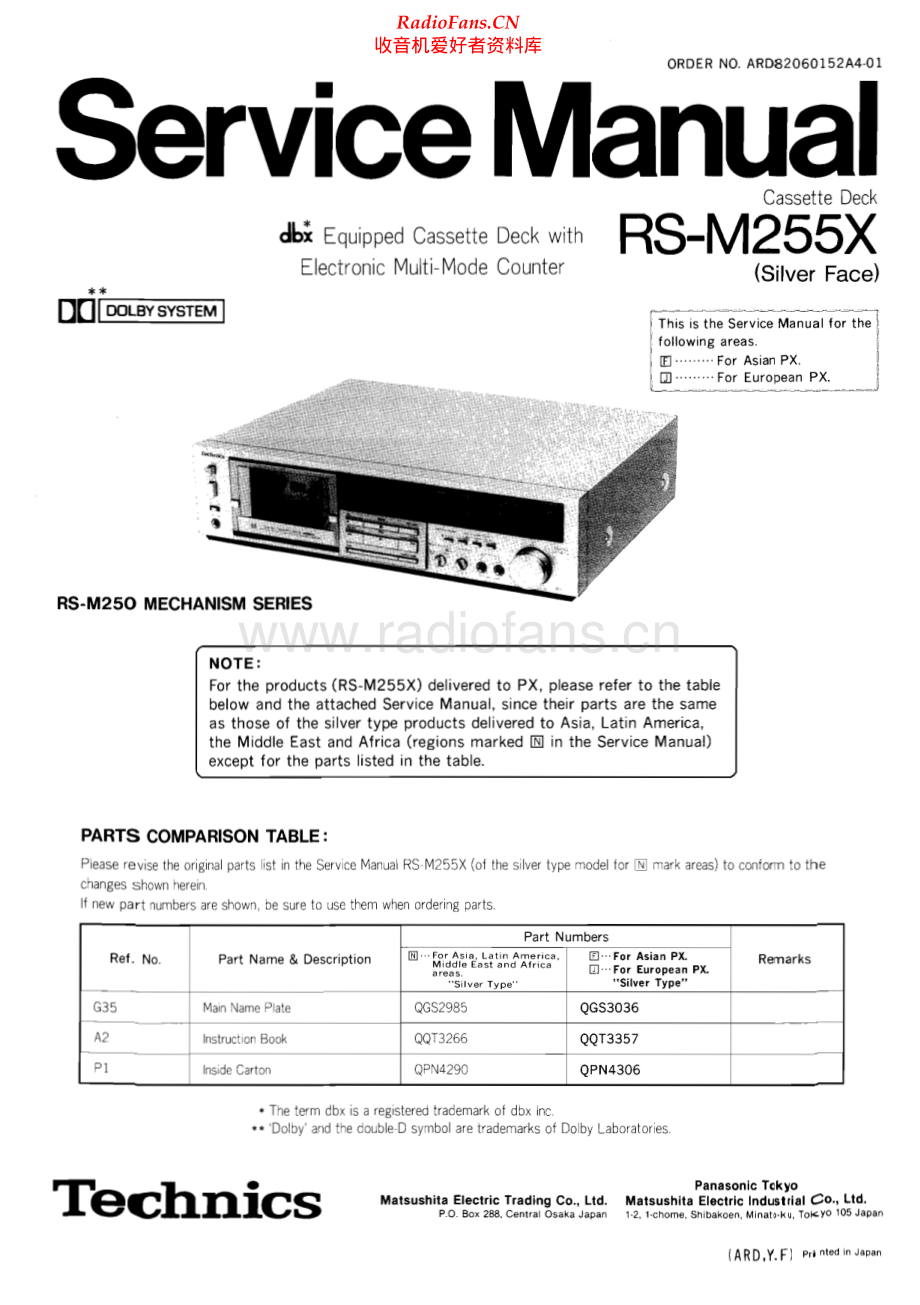 Technics-RSM255X-tape-sm 维修电路原理图.pdf_第1页