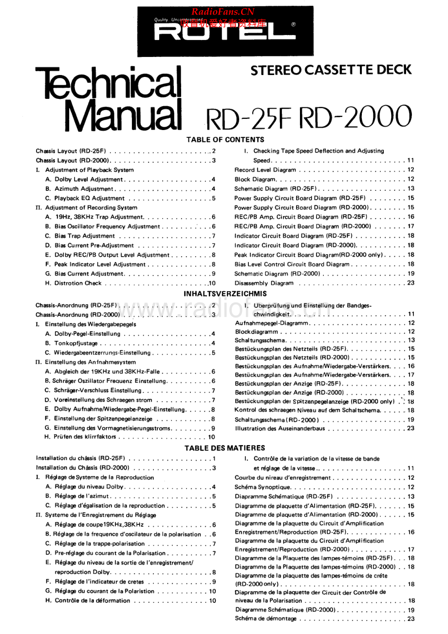 Rotel-RD2000-tape-sm 维修电路原理图.pdf_第1页