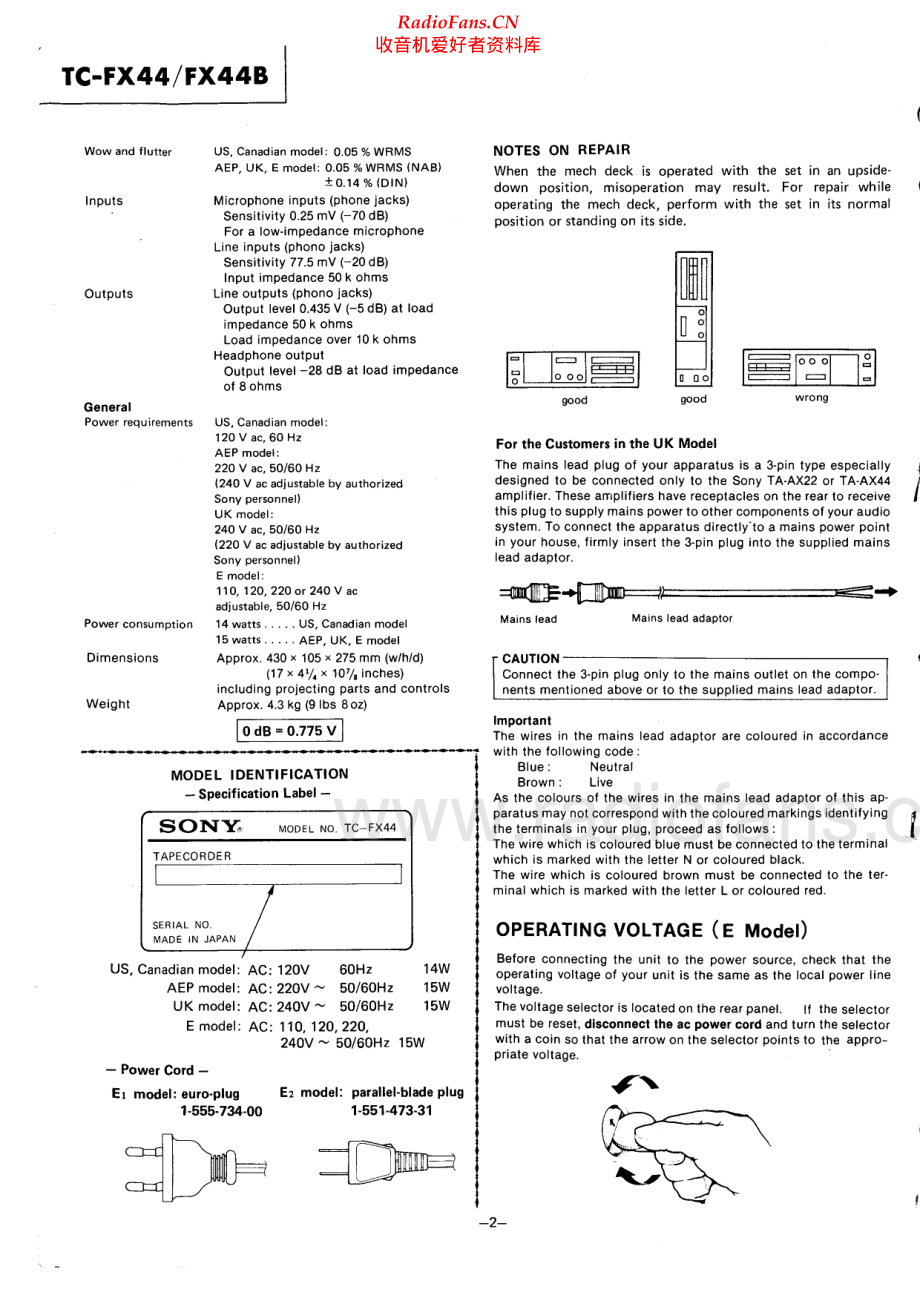 Sony-TCFX44-tape-sm 维修电路原理图.pdf_第2页