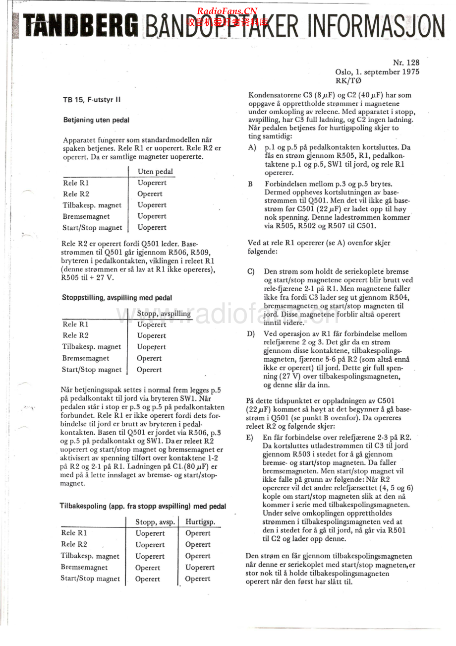 Tandberg-Model15F-tape-si 维修电路原理图.pdf_第1页