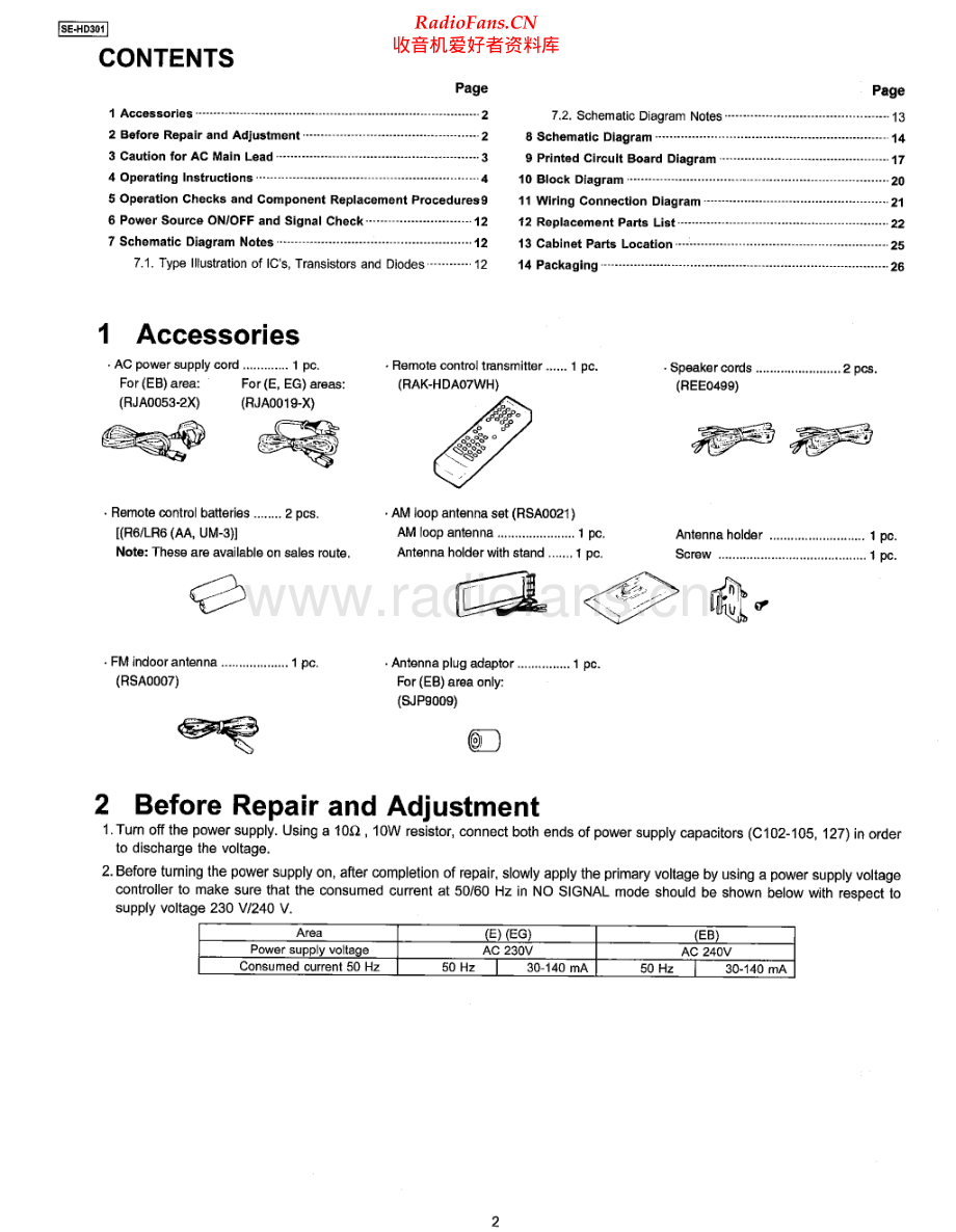 Technics-SEHD301-cs-sm 维修电路原理图.pdf_第2页