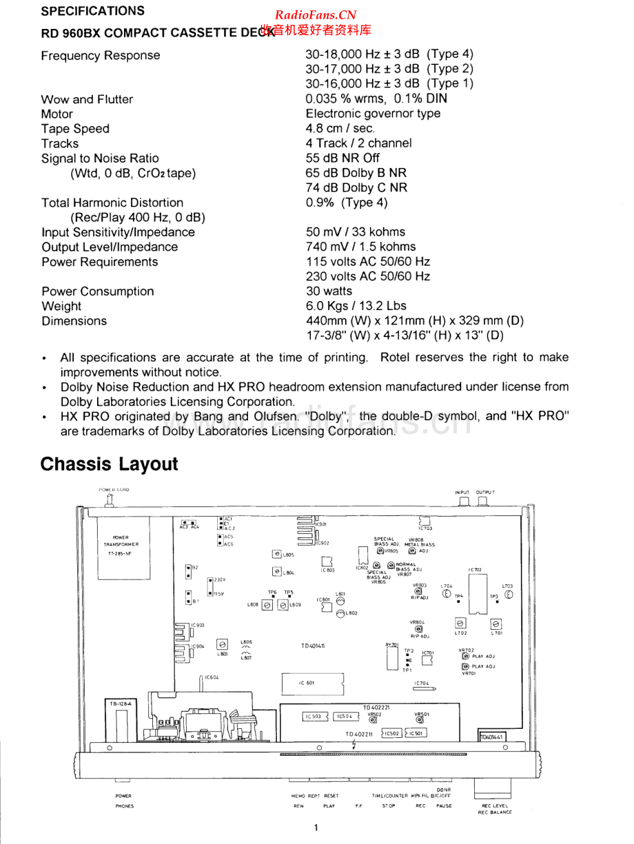 Rotel-RD960BX-tape-sm 维修电路原理图.pdf_第2页