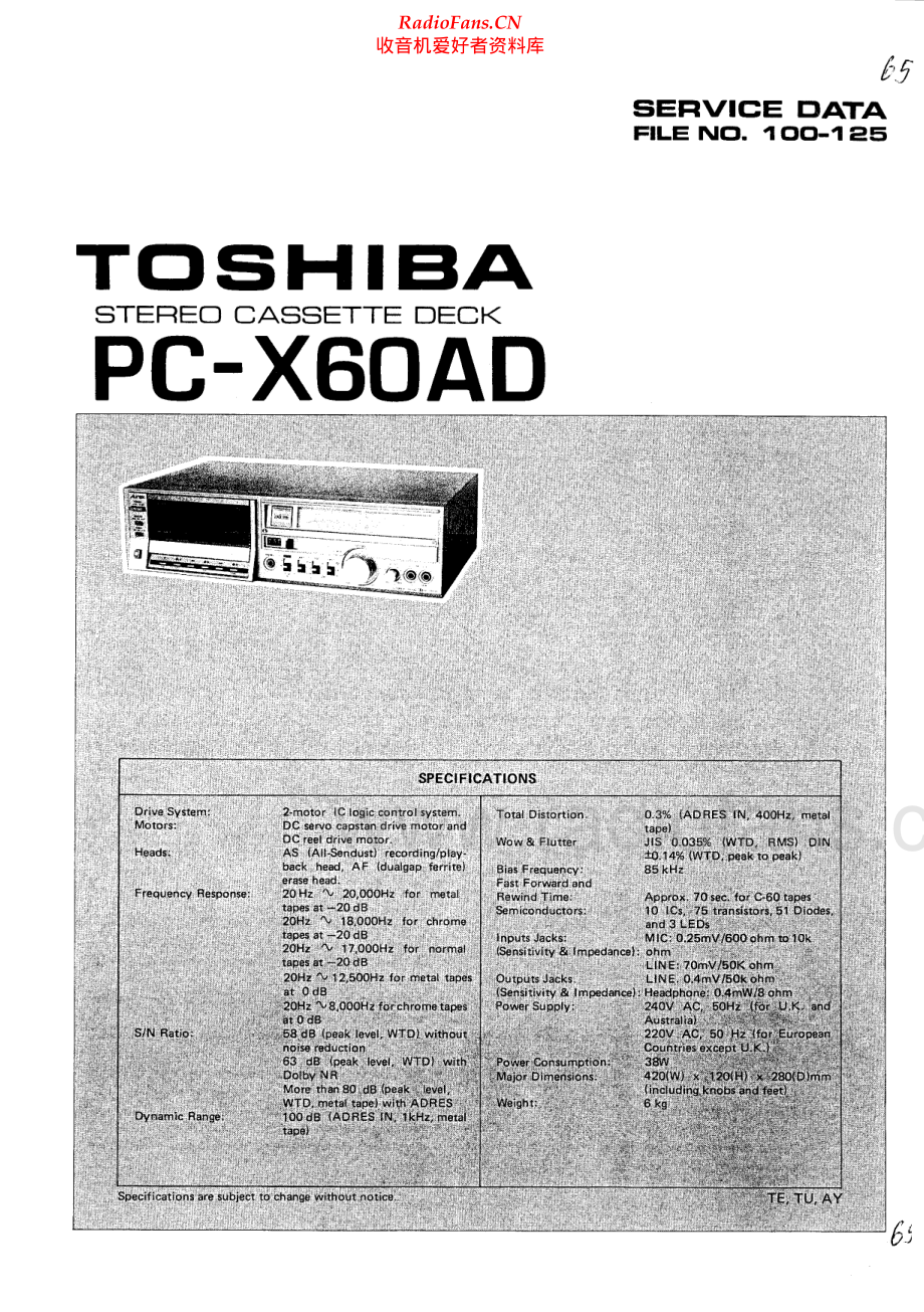 Toshiba-PCX60AD-tape-sm 维修电路原理图.pdf_第1页