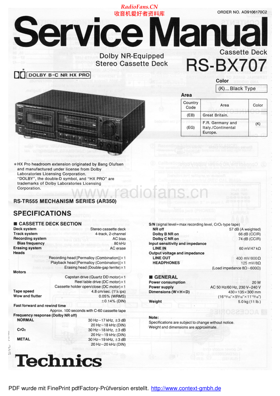 Technics-RSBX727-tape-sms 维修电路原理图.pdf_第2页