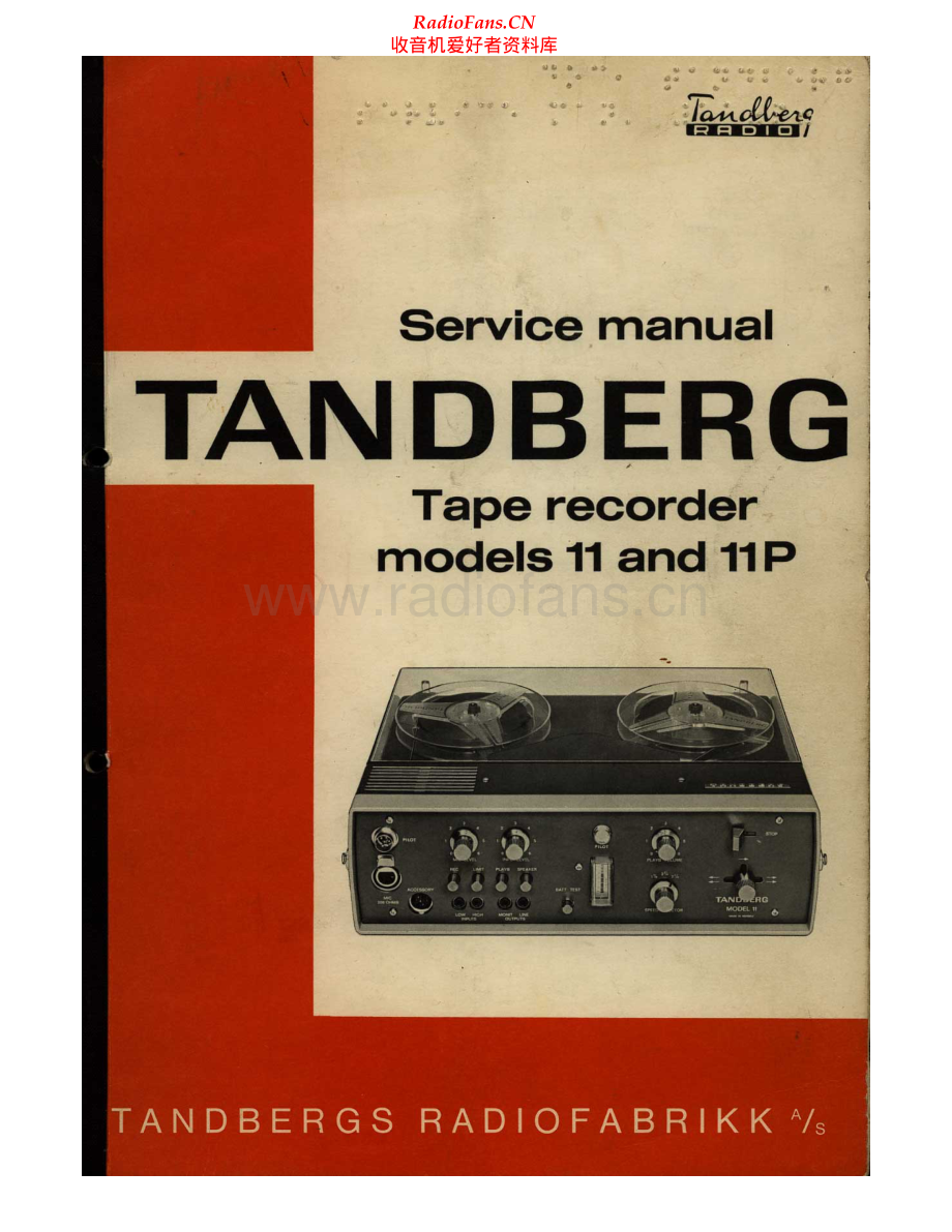 Tandberg-Model11P-tape-sm 维修电路原理图.pdf_第1页