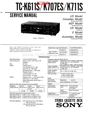 Sony-TCK707ES-tape-sm 维修电路原理图.pdf