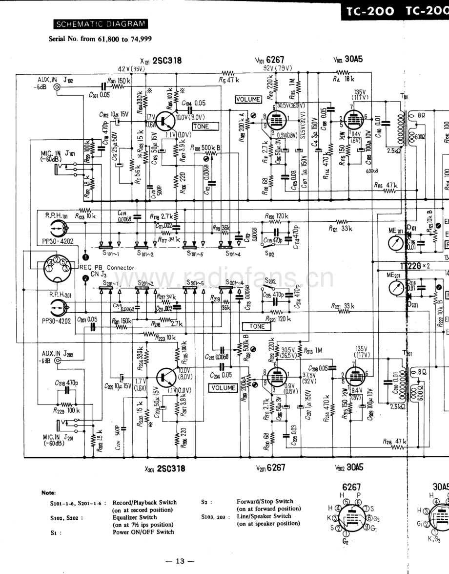 Sony-TC200-tape-sch 维修电路原理图.pdf_第3页