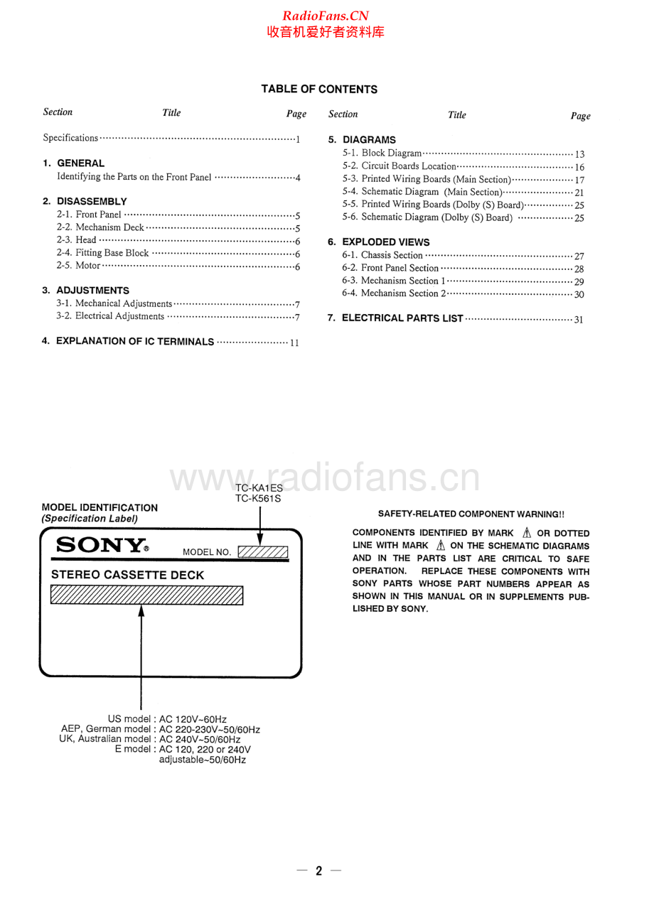 Sony-TCKA1ES-tape-sm 维修电路原理图.pdf_第2页