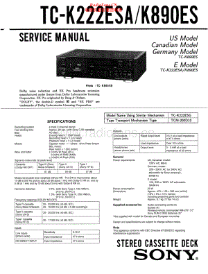 Sony-TCK222ESA-tape-sm 维修电路原理图.pdf