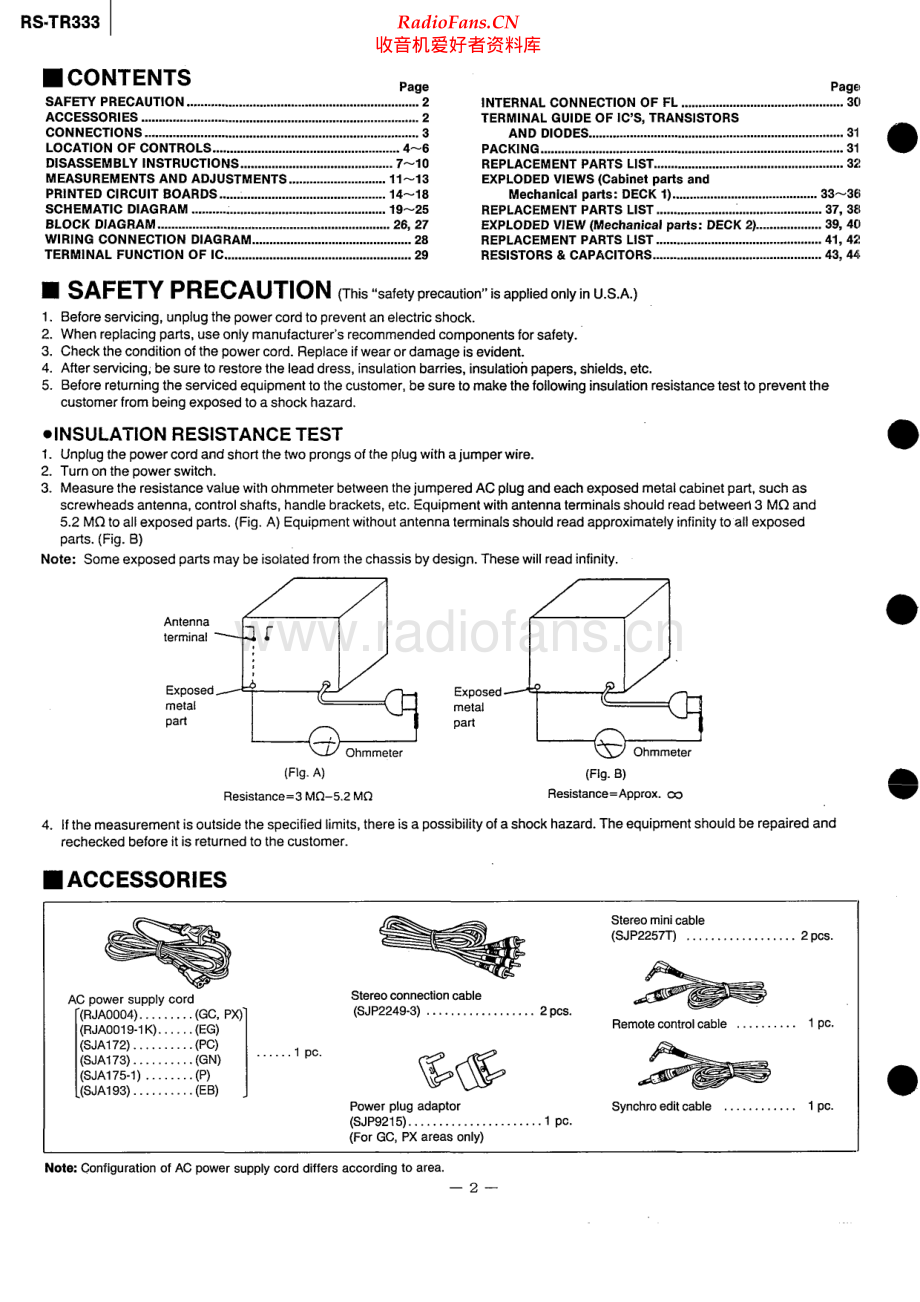 Technics-RSTR333-tape-sm 维修电路原理图.pdf_第2页