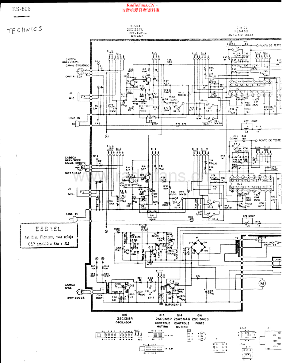 Technics-RS608-tape-sch 维修电路原理图.pdf_第1页