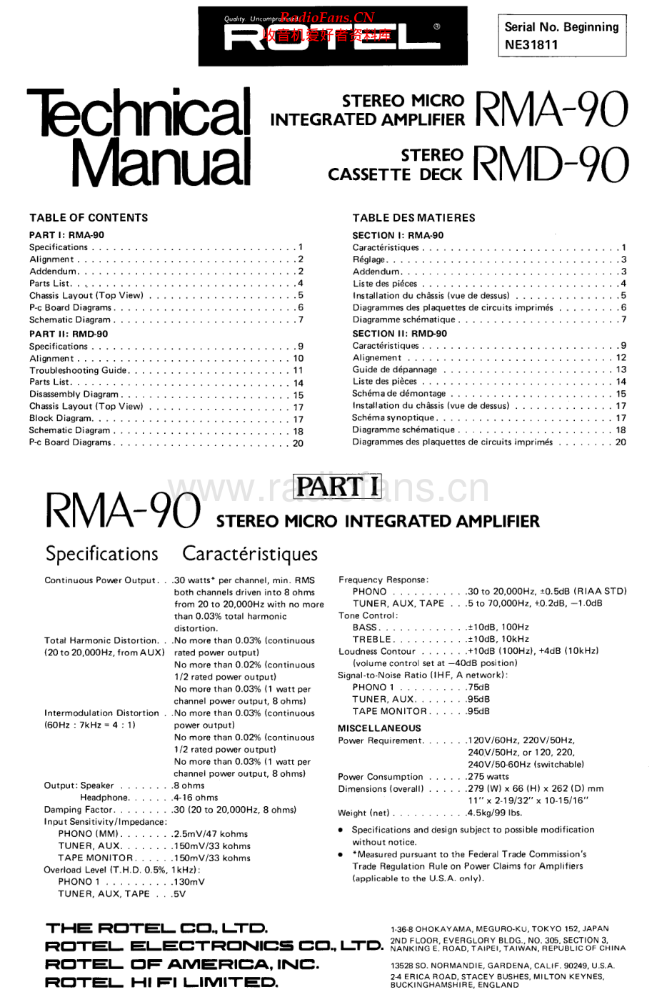 Rotel-RMD90-tape-sm 维修电路原理图.pdf_第1页