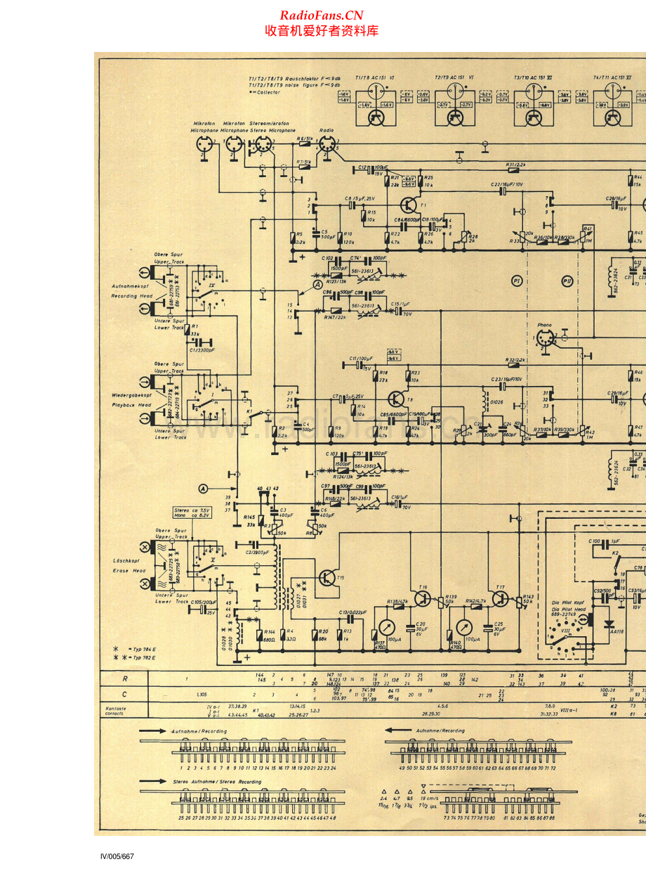 Uher-Royal784-tape-sm 维修电路原理图.pdf_第1页