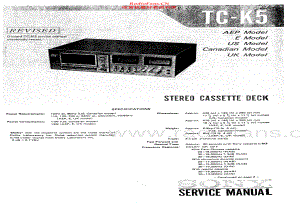 Sony-TCK5-tape-sm 维修电路原理图.pdf