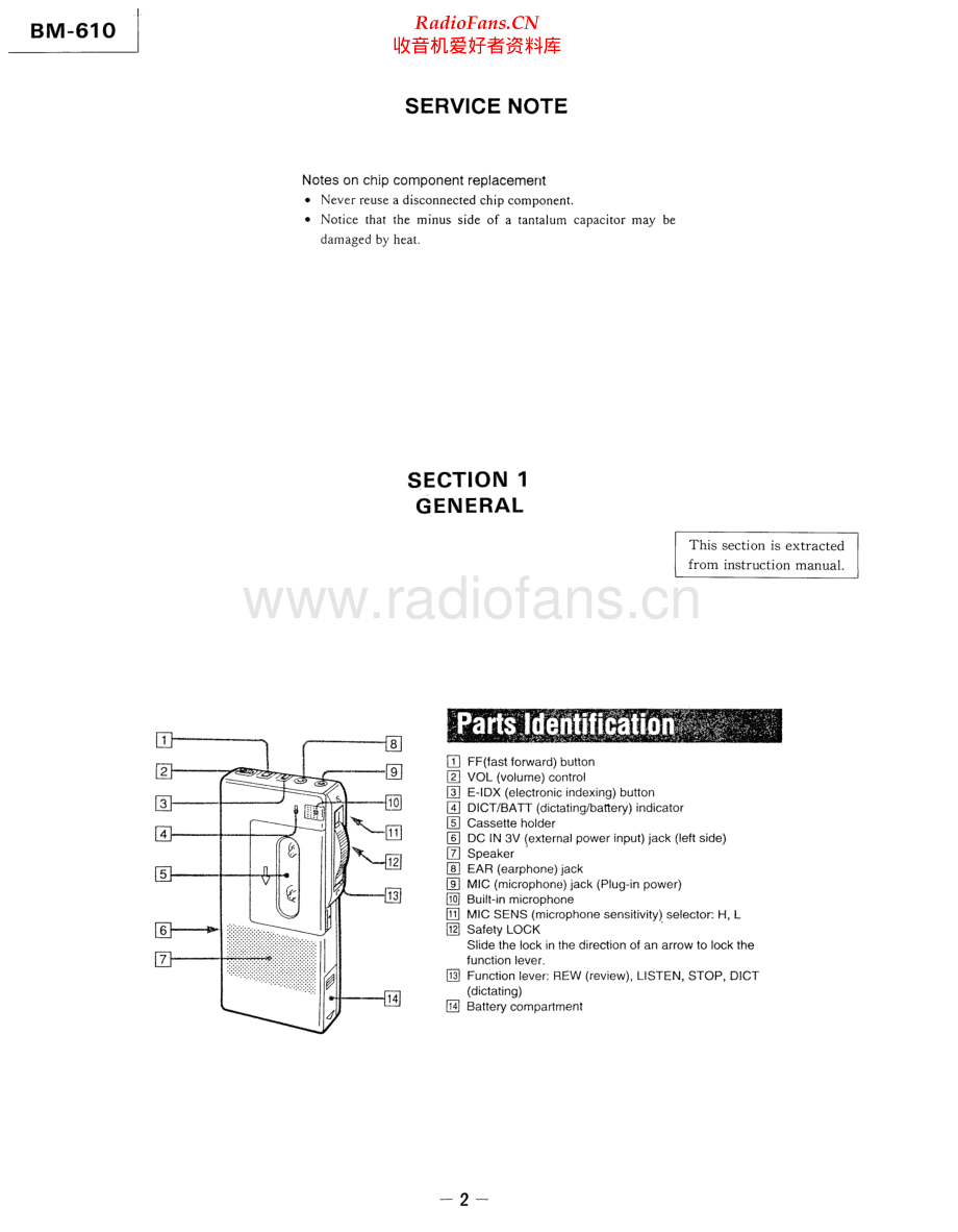 Sony-BM610-tape-sm 维修电路原理图.pdf_第2页